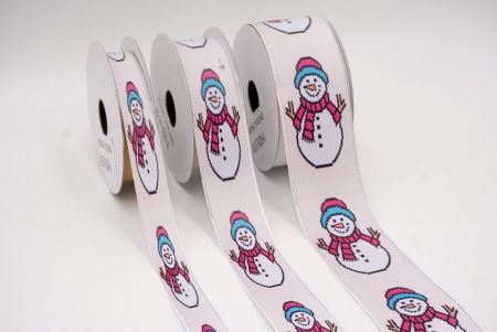 Festlicher Schneemann Jubel Jacquardband_AI-KN